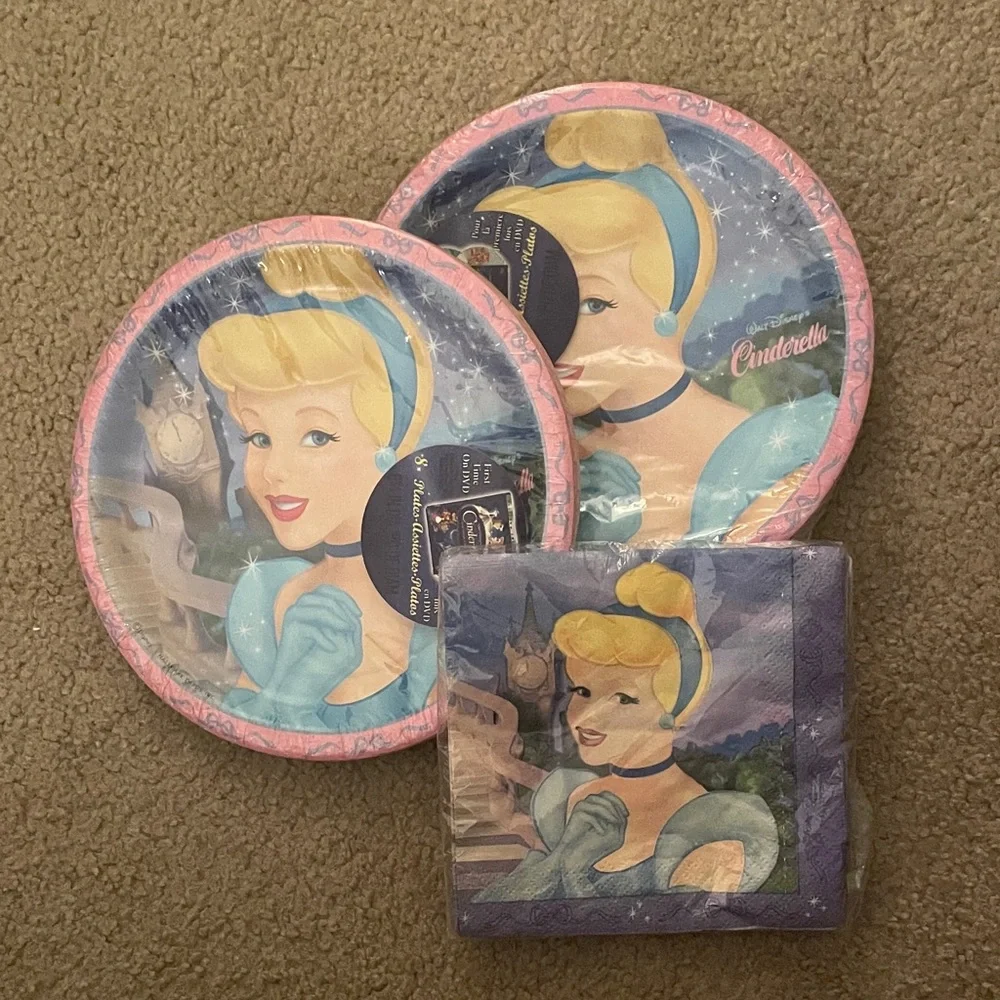 Early 2000’s Disney/Hallmark “Cinderella Stardust” Party Supplies